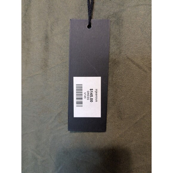 Viereck Dress Intel in Olive Faux Suede Jersey Microfiber 3/4 Sleeve Size Large - Picture 10 of 10